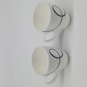 Vera Wang Glisse Wedgwood - Set of 2 Bone China Mugs